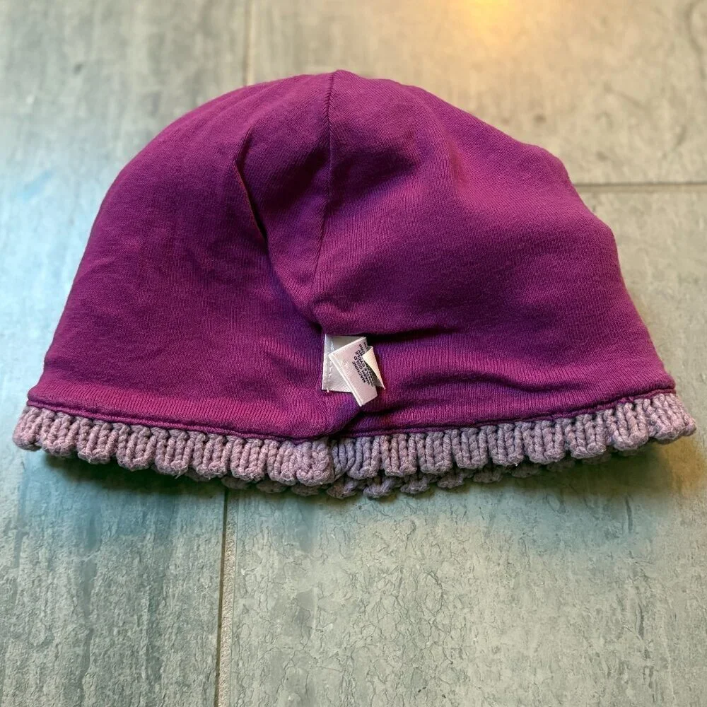Baby GAP Knit Striped Lined Beanie Pink Toddler 2-3 years